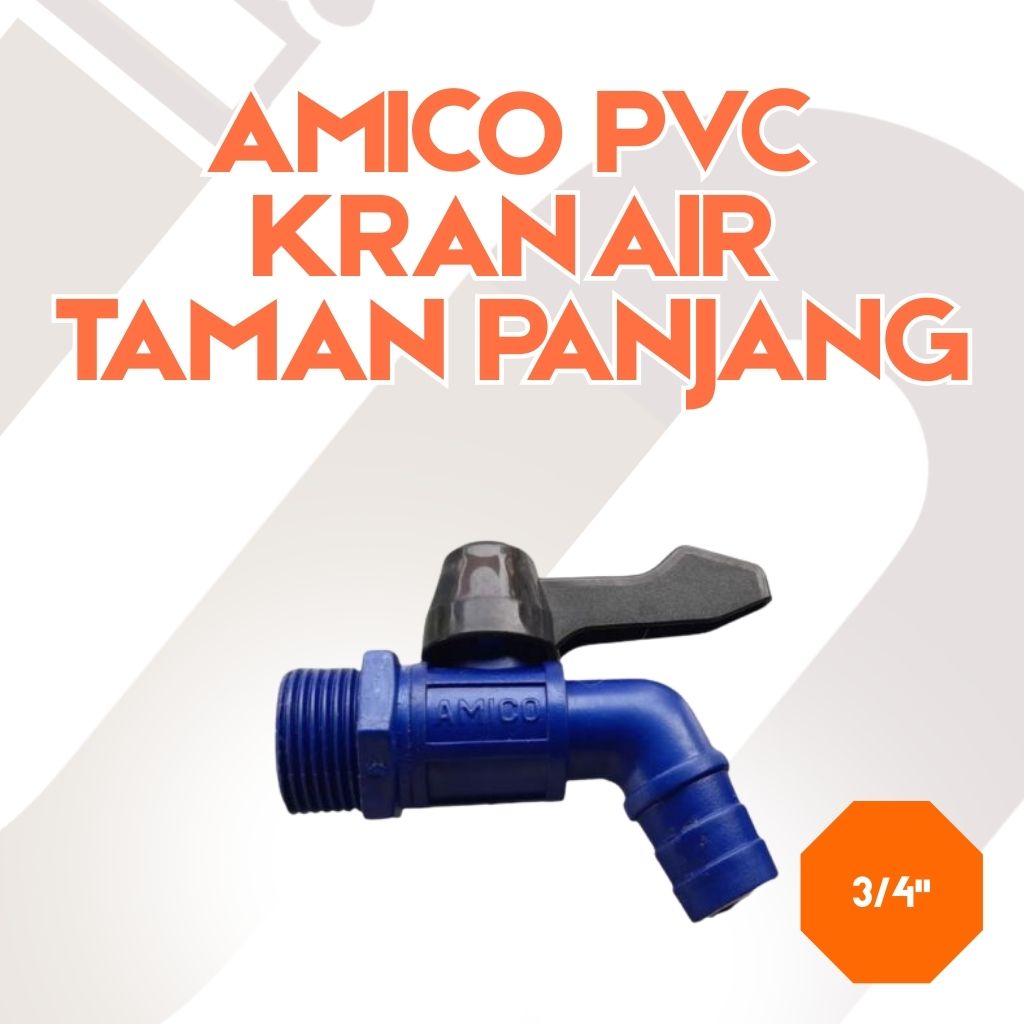 AMICO PVC KRAN TAMAN PANJANG 1/2"