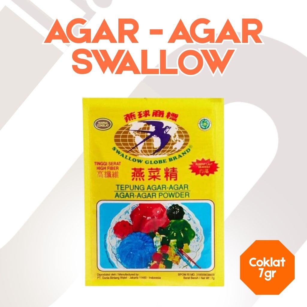 AGAR - AGAR SWALLOW COKLAT 7 GR