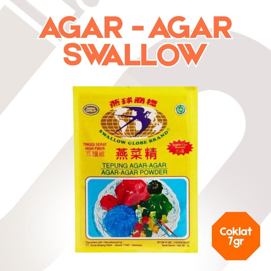 AGAR - AGAR SWALLOW COKLAT 7 GR