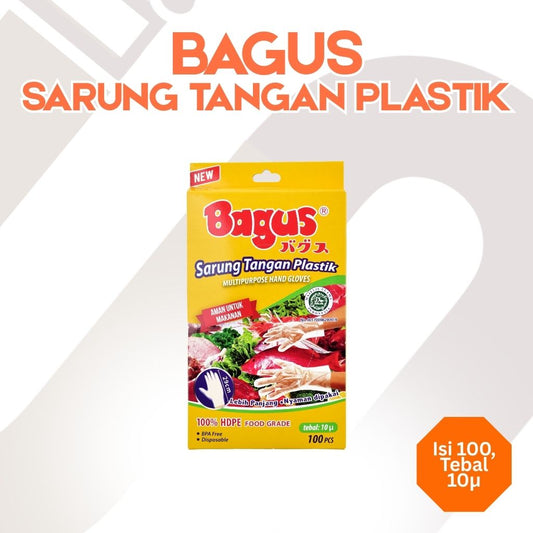 BAGUS SARUNG TANGAN PLASTIK W-22551 (Kuning)